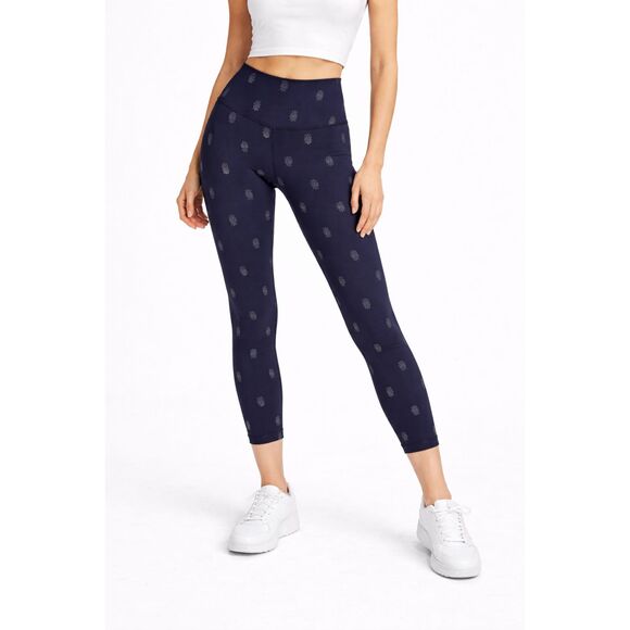 Beyond Yoga Pants - Beyond Yoga Black Pineapple PowerShine Midrise Midi Legging Small